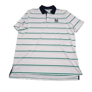 RLX Ralph Lauren Blue White‎ Green Polo Shirt PGA Championship Valhalla 2014 XL